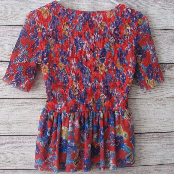 Maeve Ashton Smocked Peplum Top - Picture 5 of 10